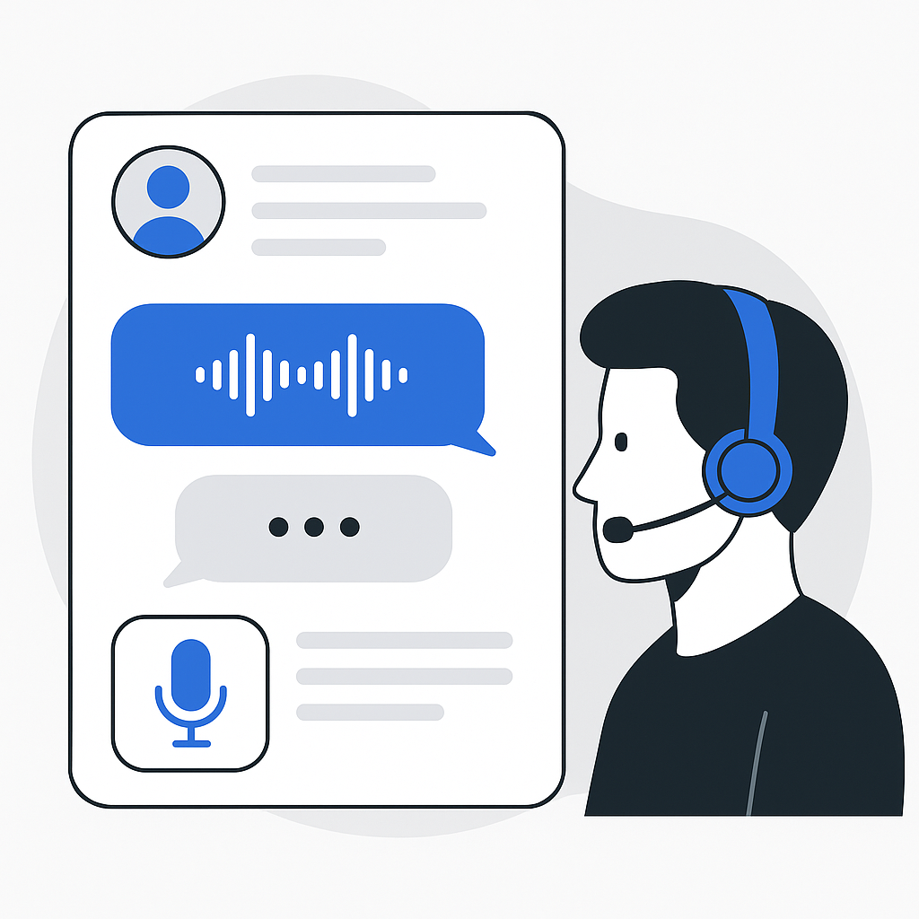 Chat & Voice UI concept